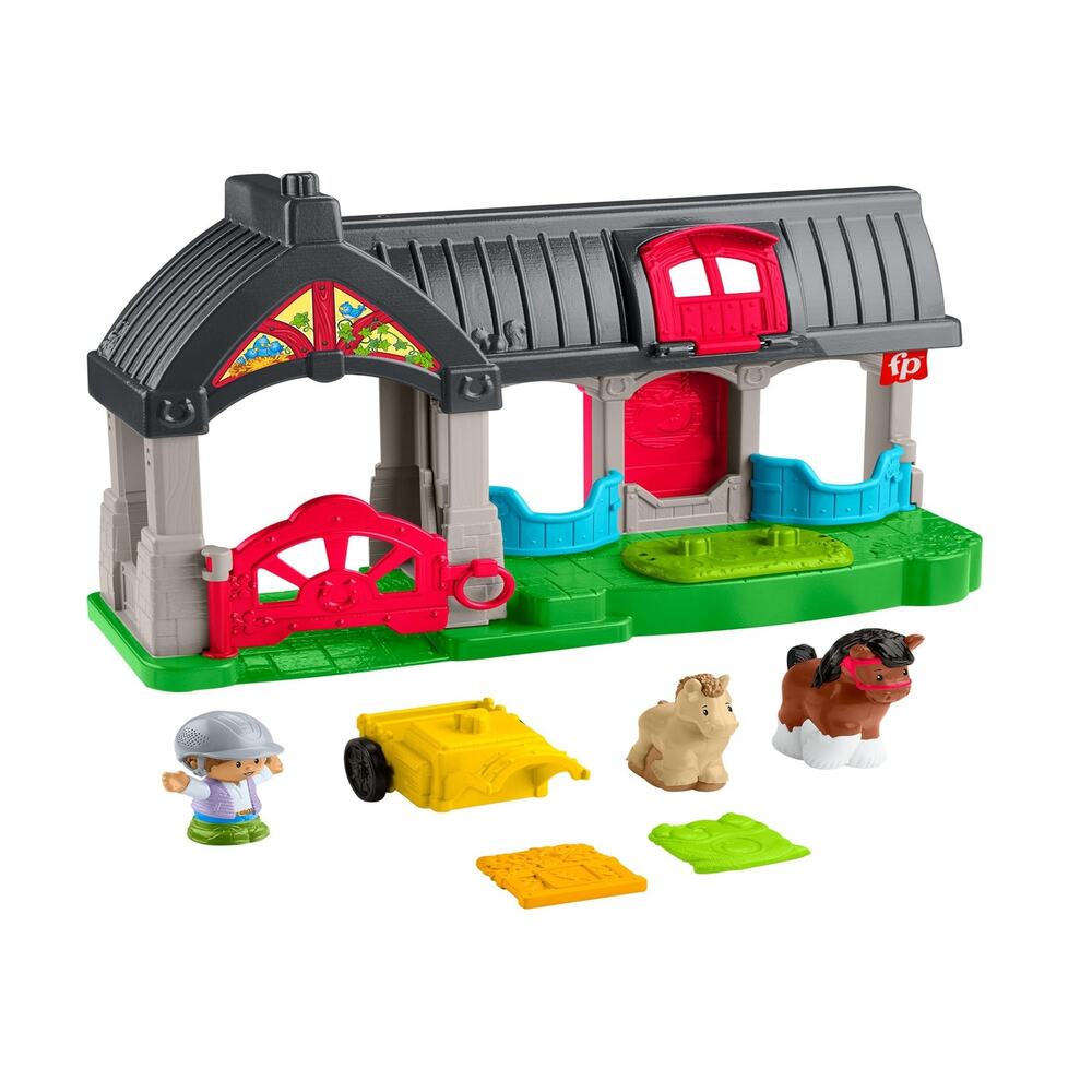 Fisher-Price Little People Friendly Horses Stable Toddler Playset Sounds NWT